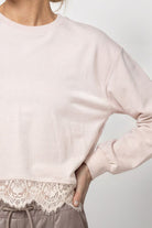 Sweatshirt mit Spitze