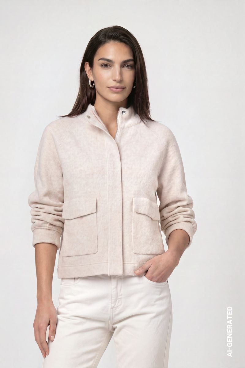 Strickjacke mit Pattentaschen