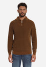 Pullover Half Zip High Neck Light Weight Chenille