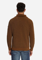 Pullover Half Zip High Neck Light Weight Chenille