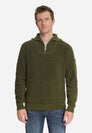 Pullover Half Zip High Neck Light Weight Chenille