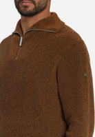 Pullover Half Zip High Neck Light Weight Chenille