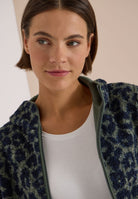 Teddy-Jacke mit Kapuze und Leo-Muster