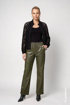 Strickjacke mit Spitze