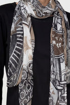 Schal mit Emblem-Muster