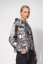 Sweatshirt mit Emblem-Muster