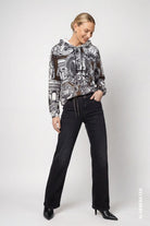 Sweatshirt mit Emblem-Muster
