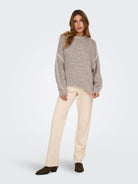JDYZOEY LIFE L/S ON STITCH PULL KNT NOOS