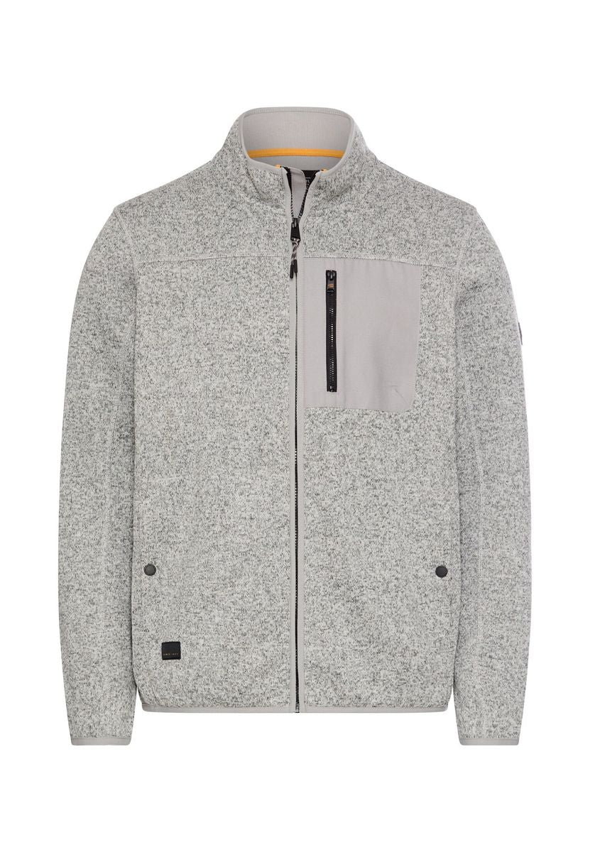 Fleecejacke mit hohem Stehkragen