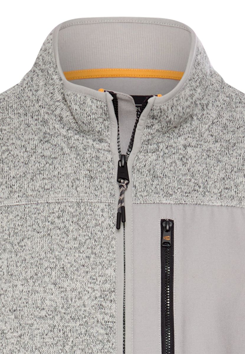 Fleecejacke mit hohem Stehkragen