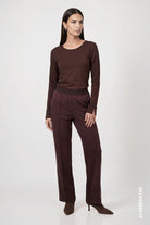 Langarmshirt mit Strassdetails
