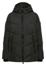 Puffer-Jacke in Midi-Länge mit Kapuze
