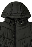 Puffer-Jacke in Midi-Länge mit Kapuze