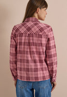 Langarm Hemdbluse mit Karomuster