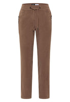Mid Waist Slim Leg Hose im Casual Fit