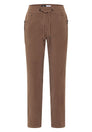 Mid Waist Slim Leg Hose im Casual Fit