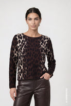 Strickpullover mit Leo-Jacquard-Muster