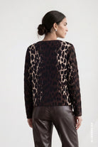 Strickpullover mit Leo-Jacquard-Muster
