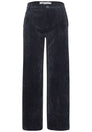 Mid Waist Straight Leg Hose mit Knöpfen
