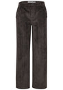 Mid Waist Straight Leg Hose mit Knöpfen