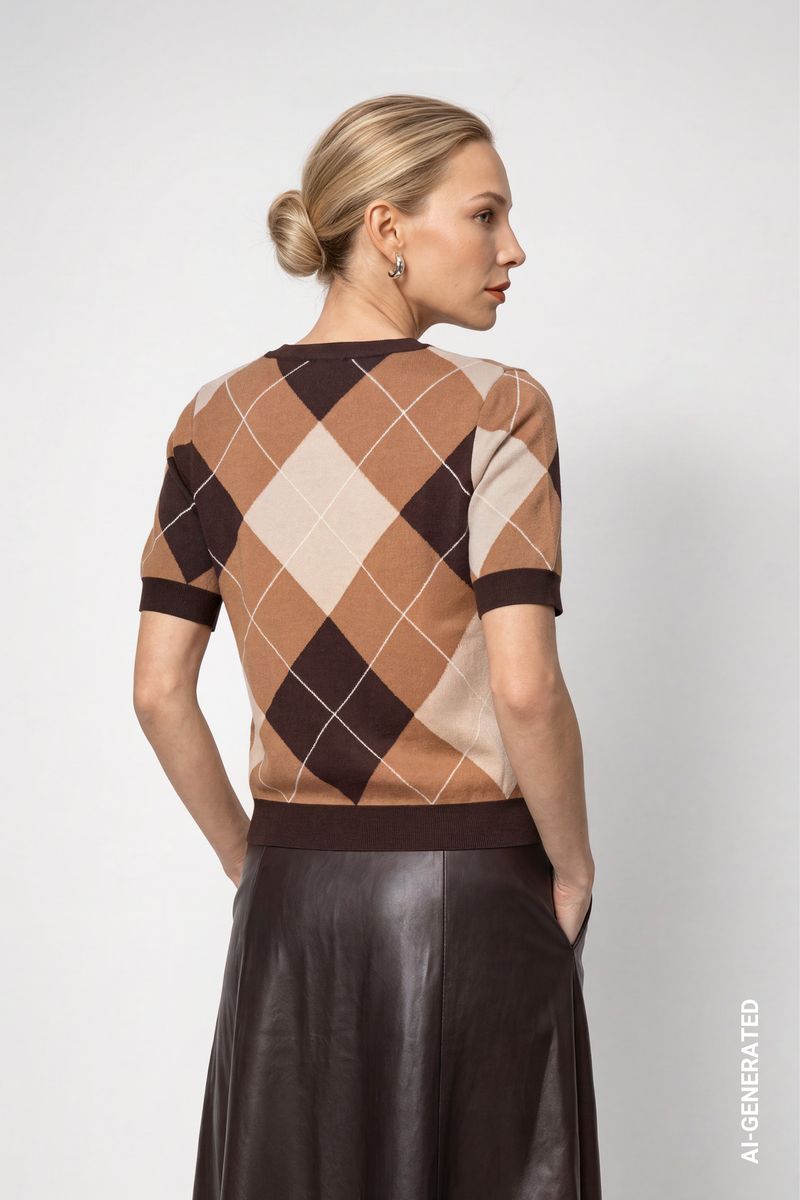Strickpullover mit Rautenmuster