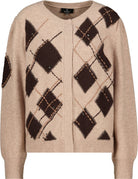 Strickjacke mit Rautenmuster