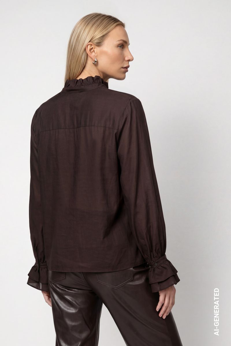 Bluse mit Volants