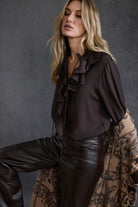 Bluse mit Volants