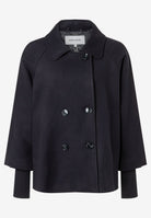 Zweireihige Wollflausch-Jacke