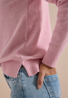 Langarm Pullover mit Polokragen