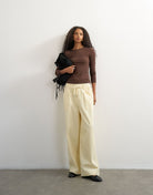 TSELVIRA WIDE LEG PULL ON TROUSERS WVN