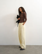 TSELVIRA WIDE LEG PULL ON TROUSERS WVN