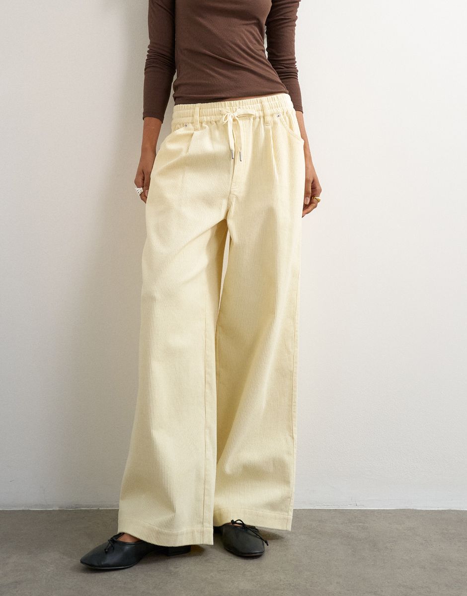 TSELVIRA WIDE LEG PULL ON TROUSERS WVN