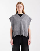 TSTERRY V-NECK WAISTCOAT KNT
