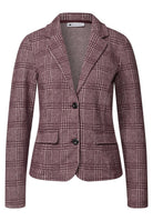 Blazer mit Karomuster und Knöpfen