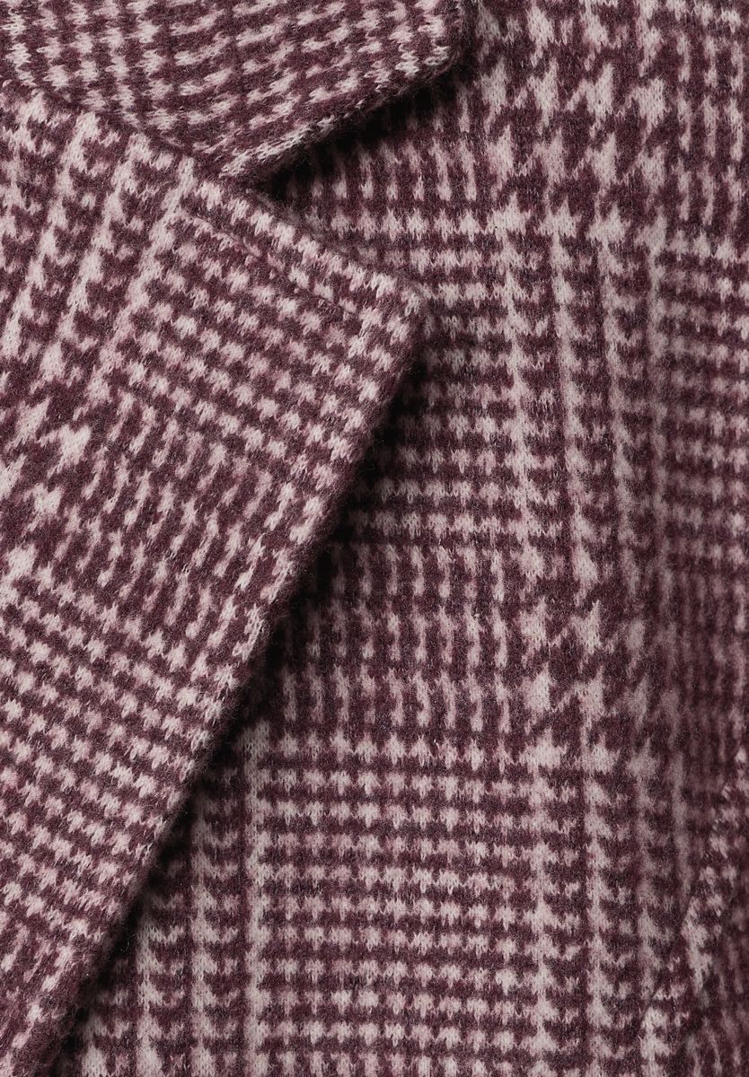 Blazer mit Karomuster und Knöpfen