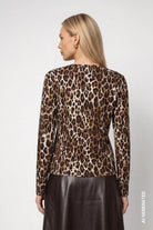 Langarmshirt mit Leomuster