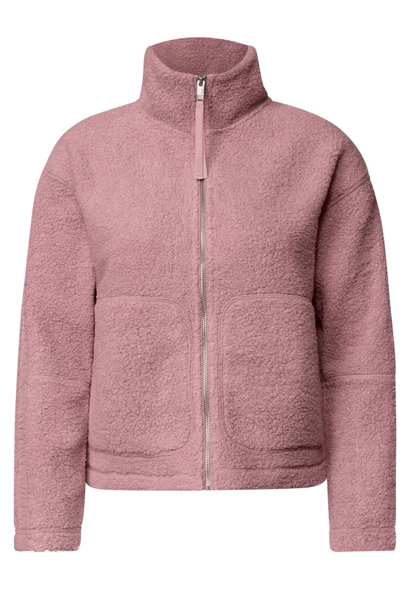 Teddyjacke mit Stehkragen und Zipper
