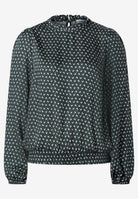 Viskosebluse mit Mini-Print