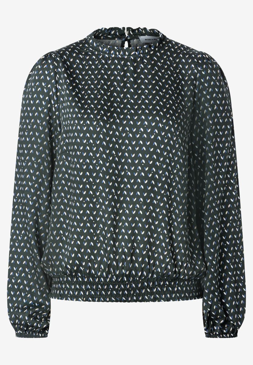 Viskosebluse mit Mini-Print