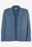 Strickjacke mit breiter Blende