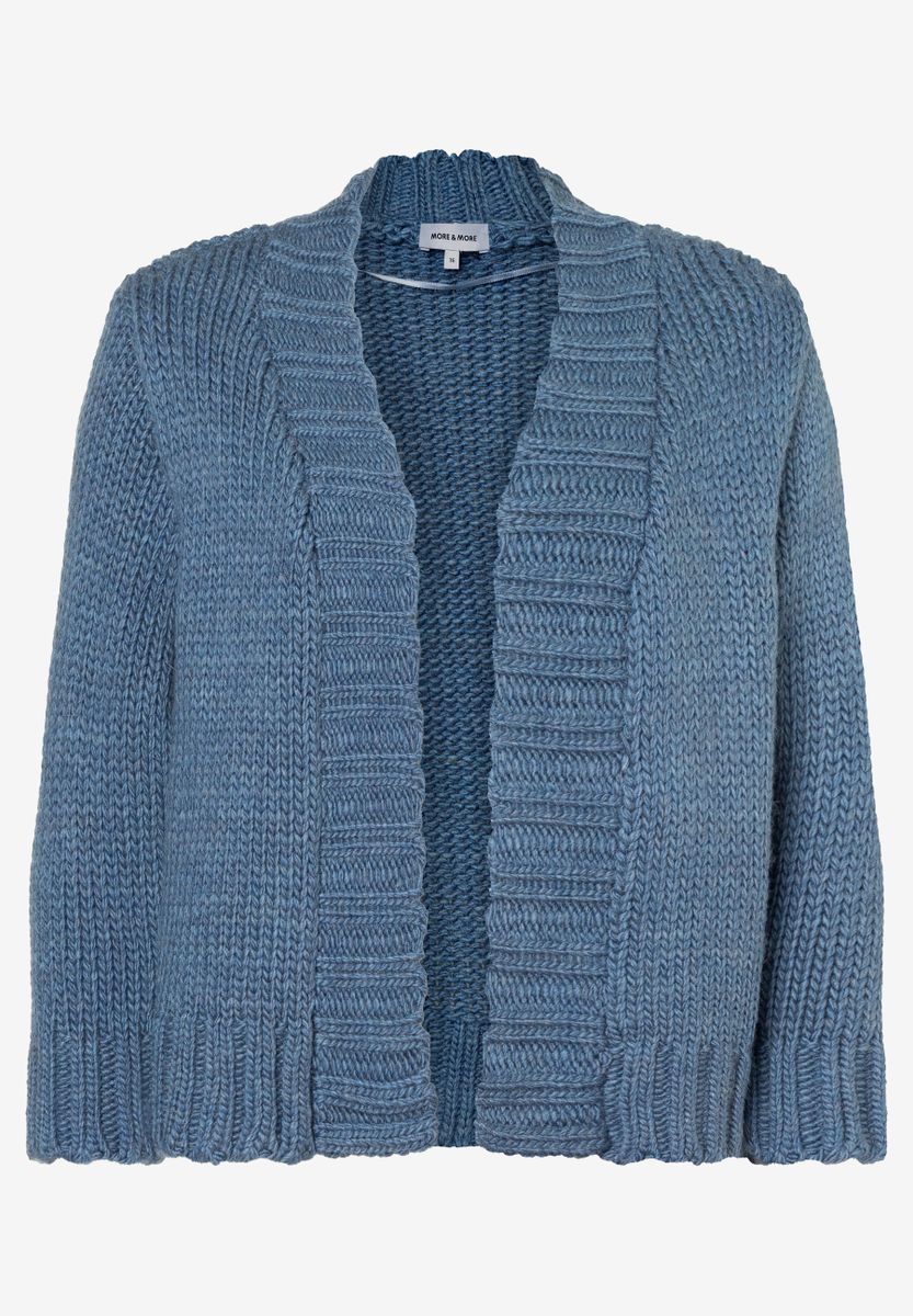 Strickjacke mit breiter Blende