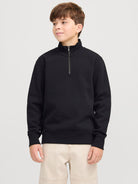 JJEBRADLEY SWEAT HALF ZIP NOOS JNR