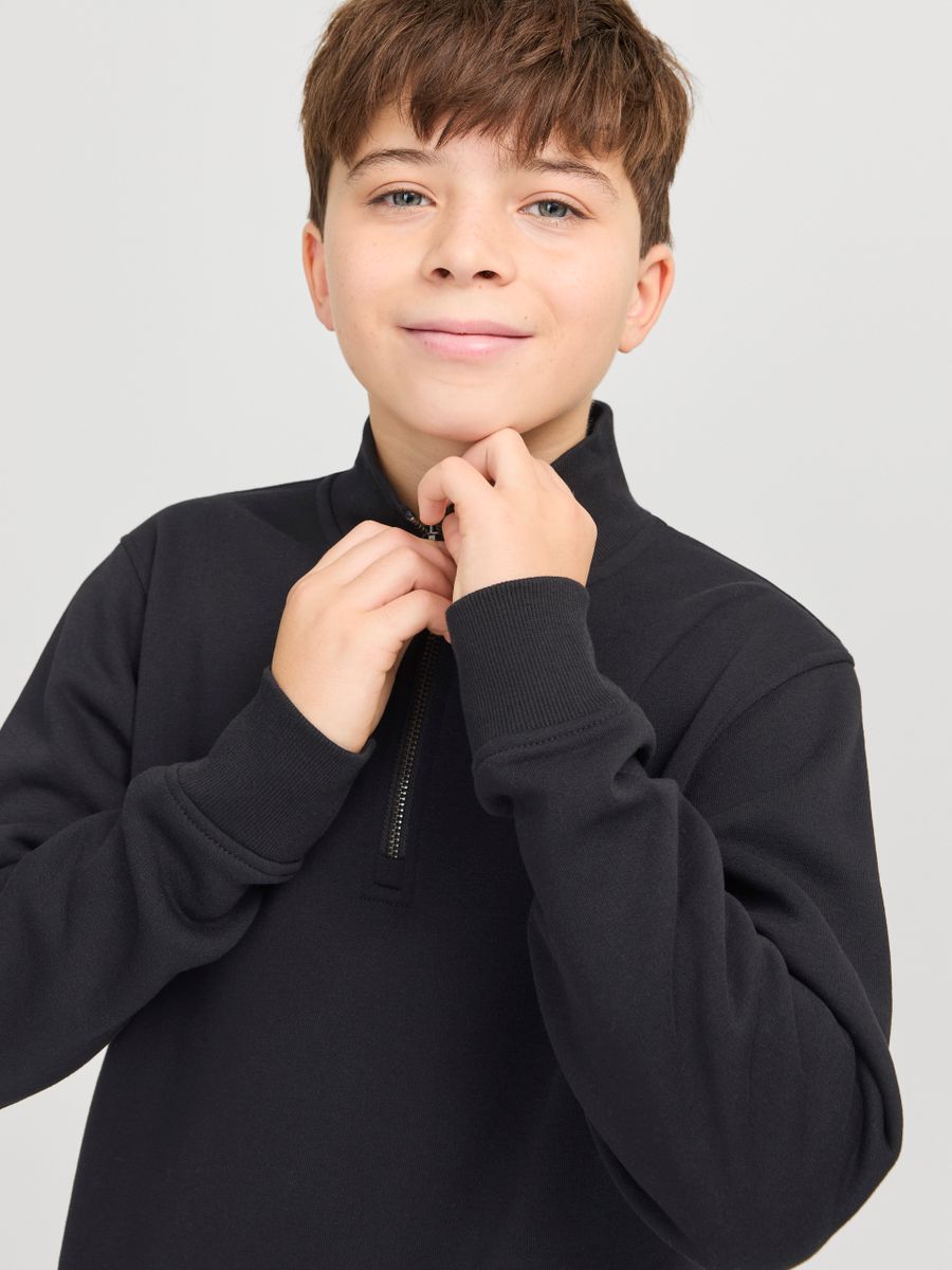 JJEBRADLEY SWEAT HALF ZIP NOOS JNR