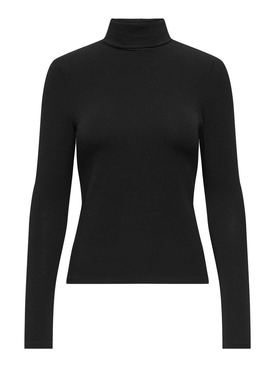ONLGLAMOUR L/S ROLL-NECK TOP JRS NOOS