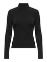 ONLGLAMOUR L/S ROLL-NECK TOP JRS NOOS