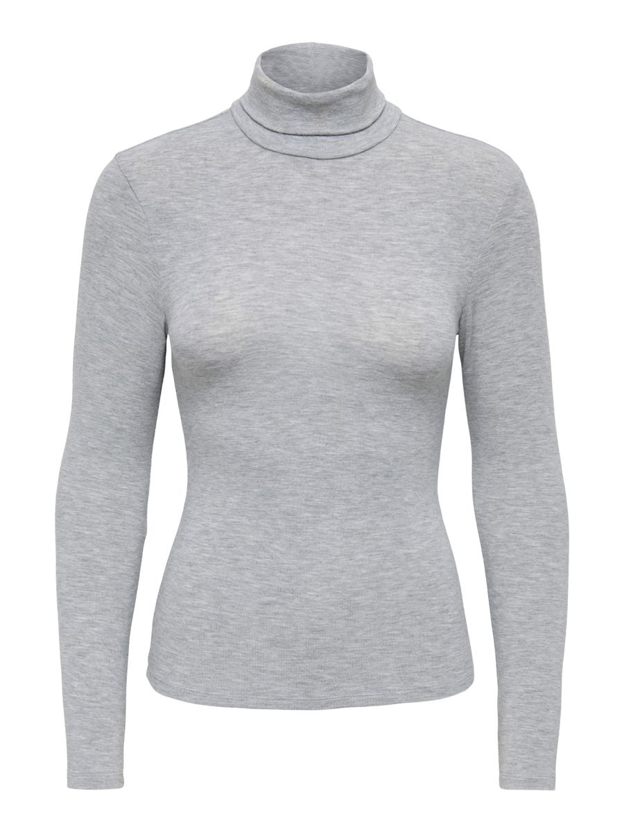 ONLGLAMOUR L/S ROLL-NECK TOP JRS NOOS