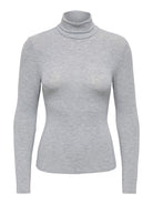 ONLGLAMOUR L/S ROLL-NECK TOP JRS NOOS