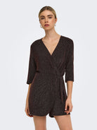 ONLCAROL GLITTER 3/4 PLAYSUIT CS JRS