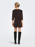 ONLCAROL GLITTER 3/4 PLAYSUIT CS JRS